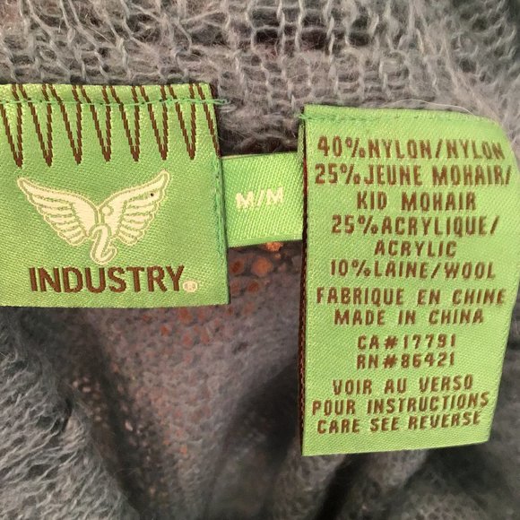 Industry Cowl Neck Knit Sweater Size M - Picture 11 of 11